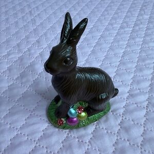 Chocolate Brown Bunny Figurine